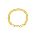 2022 Hot Sale Trendy Men's Gift Stainless Steel PVD Plated 18K Gold Blade Chain Herringbone Bracelet Wholesale Customized