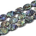 Wholesale Natural Flat Oval Assembled Abalone Shell Bead Strands for DIY Jewelry Making 6x8 8x10 8x12 10x14 12x16 13x18 15x20mm