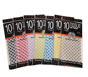 Decorative Dots Pattern Double Side Biodegradable Party Pack Custom Gift Tissue Paper