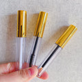 LZ Pack Stock 100pcs 2.5ML Empty Eyeliner Container Round Mascara Container Custom Gold Lipgloss Empty Tubes