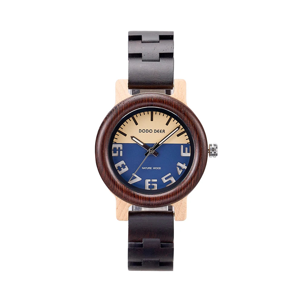2026Wholesale Black Wood Watch Personalized Custom Logo Women Watches
