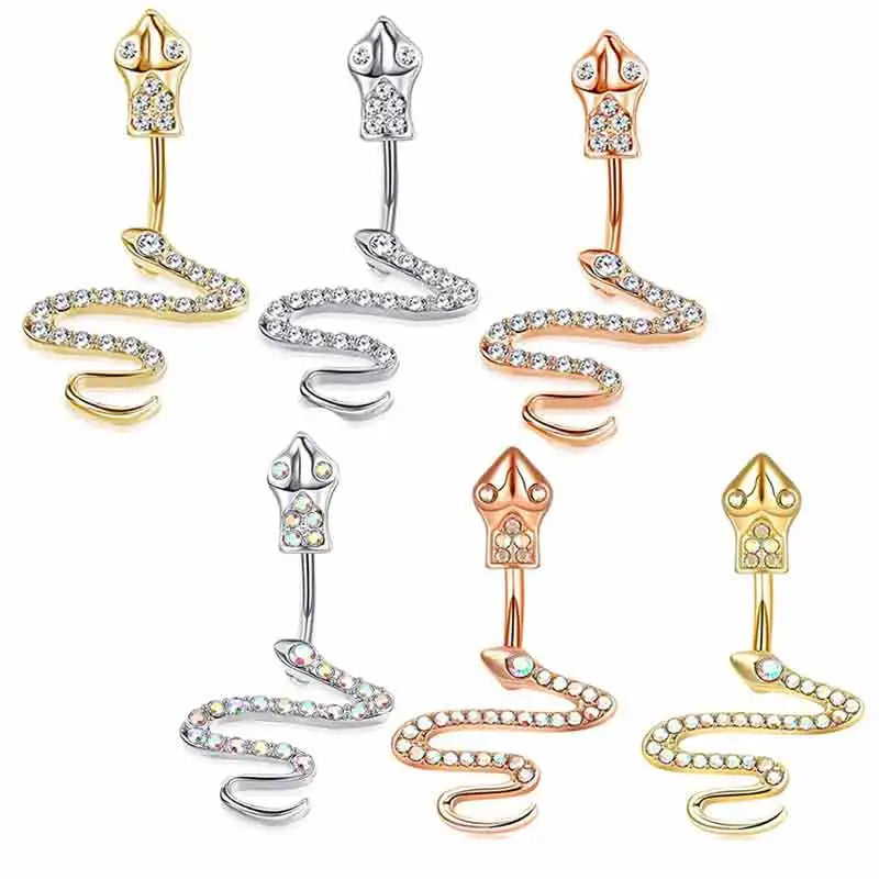 Wholesales Snake Belly Rings Hot Sales 6 Colors Avaible Women Dangle Belly Navel Piercing Sales