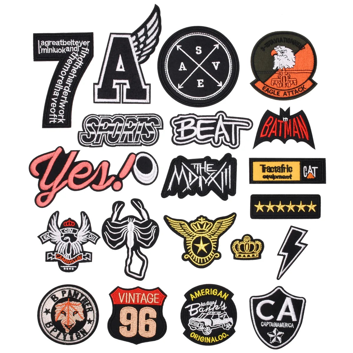 Custom Design Fabric Embroidered Patch Clothing Badges Sew on Iron on Embroidery Patches for Garment Decoration