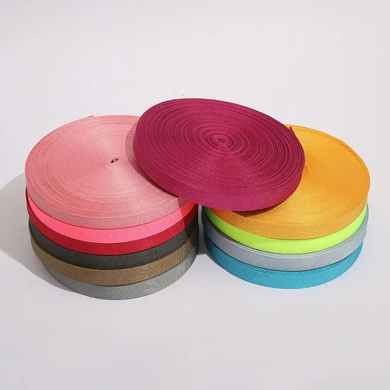 Wholesale Factory Price Custom Nylon Elastic Band Webbing 2cm-10cm 100% Polyester Coated Techniques