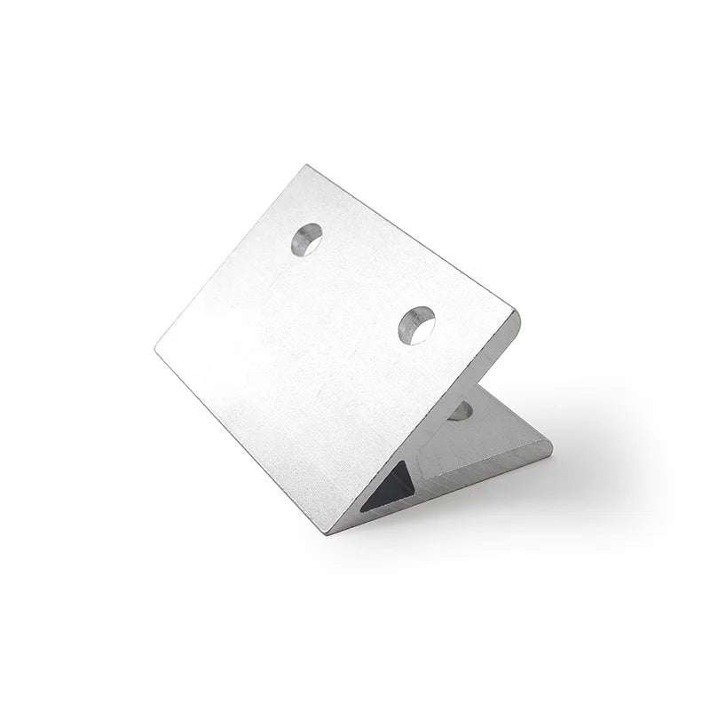 China Supplier 6168  45 Degree 4590 Support Connector 2 Hole Inside Corner Bracket for Aluminium Profile 3060 4080 4590