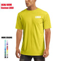 Summer Men's UV Protected UPF 50+ Short Sleeve Sport Fishing T-Shirt Fitness Gym Tees Tops Jogger Men