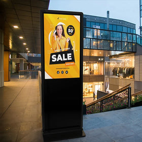 MWE Custom 1080P 4k Android Ultra Thin Fast Food Menu Advertising Equipment Digital Shop Signage Ai and Displays 55 Inch