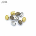 Antique Silver Color Big Hole Buddha Beads Spacers Beads Fit Bracelet Charm Jewelry Accessories DIY Findings R191