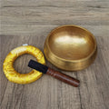 New Nepal Handmade Himalaya Gold Bowl Chakra Tibetan Singing Bowl and Hammered for Yoga Meditation