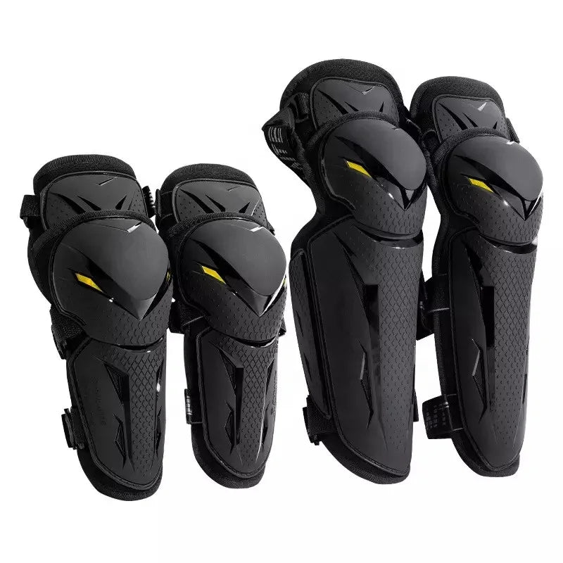 TPU Knee Pads Elbow Pads 4pcs Set Protective Gear Motorcycle Knee Cap Pads Protector for Motocross ATV Skating