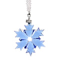 Clear Color K9 Crystal Snowflake Wind Chime 75x75mm Angel Style Mosaic Technique Christmas Tree Decor Birthday Christmas Gifts