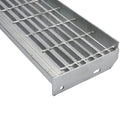 Aluminum Iron Stainless Steel Galvanized Modern Nosing Inlaid Customized Stair Tread for Indoor Outdoor Use