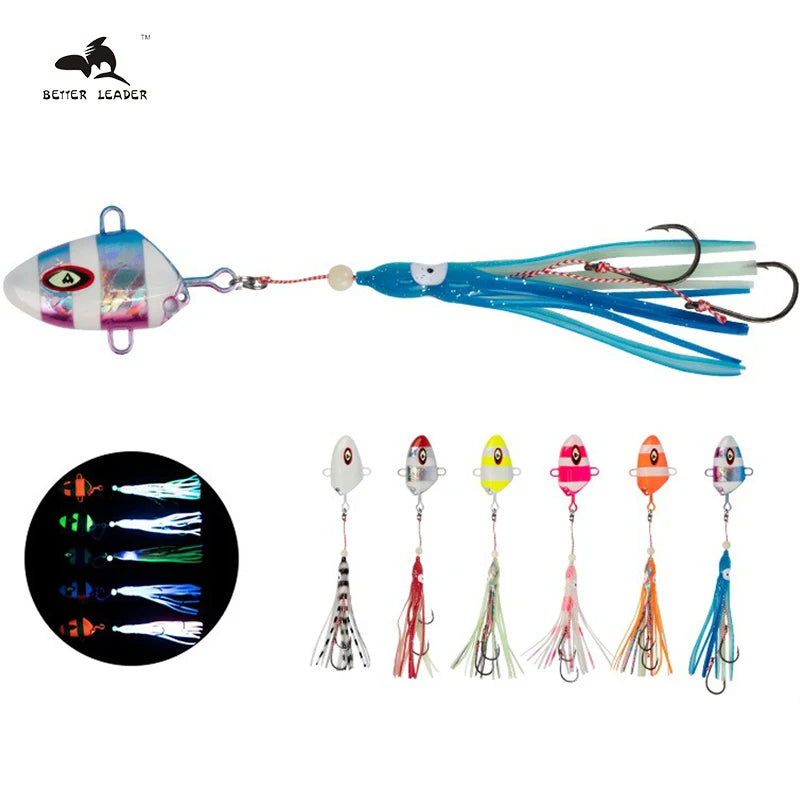 Topline Inchiku Jig Lure Lead Jigging Lure Jigbait Metal Jig Assist Hook Gang Hook Snapper Deep Sea Saltwater Fishing Lure MegaBDM