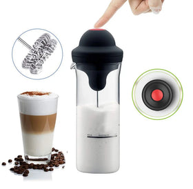 Simple Design Style Hand-held Coffee Milk Foam Electric Milk Pot Popular Trend and Practical