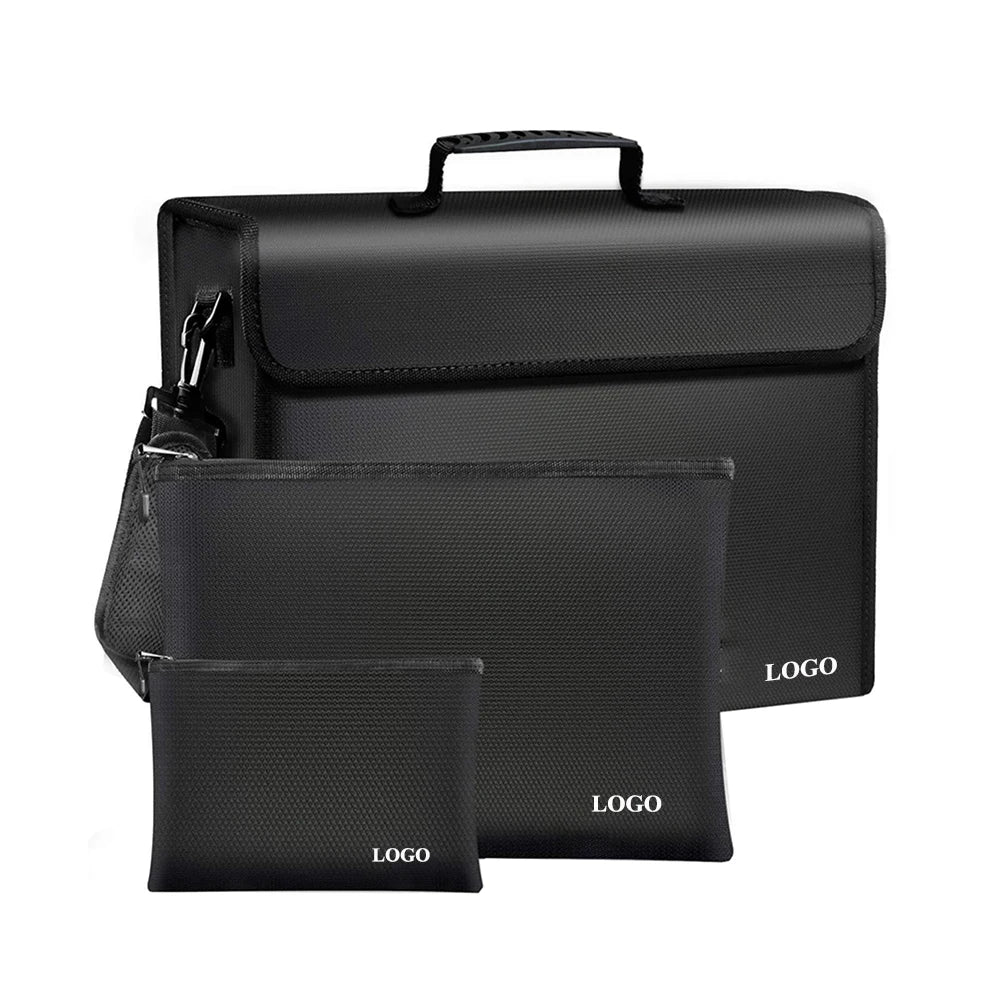 Home Office Document Organizer Collapsible Waterproof Fireproof Portable Filing Storage Boxes with Lid