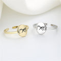 Women Silver Gold Pull Hook Promise Ring Wedding & Engagement Open Ring Fashion Jewelry Gift