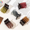 QIYUE Jelly Color Gradation Acrylic Plastic Hair Claw Clips Temperament Hairpin Shark Hair Clip