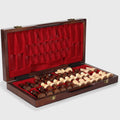 RUNAN 15 Inch Premium Luxury Wooden Chess Set for Children-Eco-Friendly Customizable Logo Color Unisex Advertising Chess Game