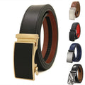 LQbelt Fashion Genuine Leather Belts for Men Leather Cowhide Ratchet Belt Adjustable Market Wholesale Stock Factory