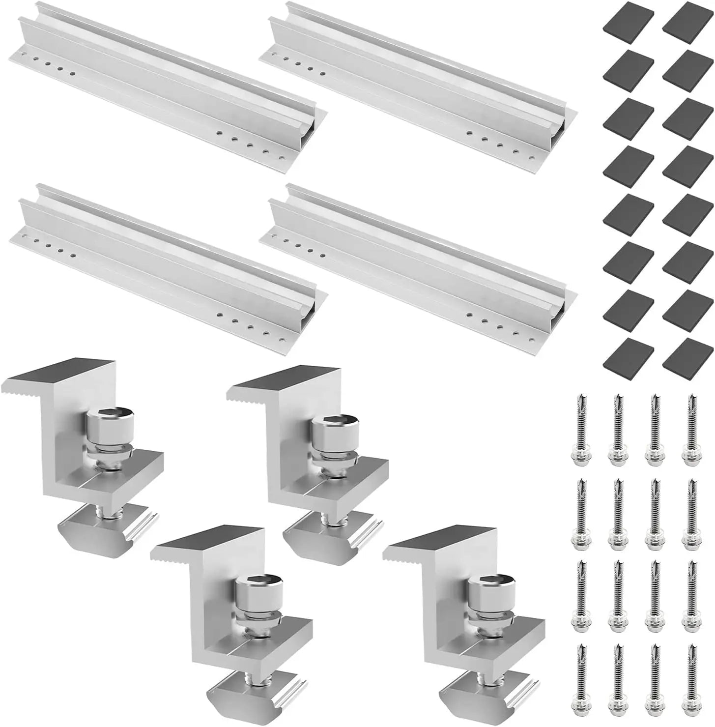 Easy and Quick Installation Rail-less 300mm Length Mini Rail Mounting Bracket for Solar Panel Installation