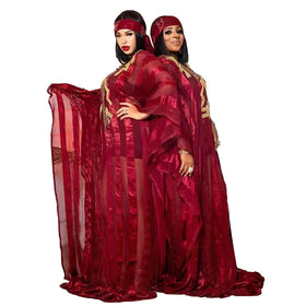 New Adults South Africa Clothing Chiffon Printing Swing Dresses for Women Rhinestone Plus Size Dresses for Women