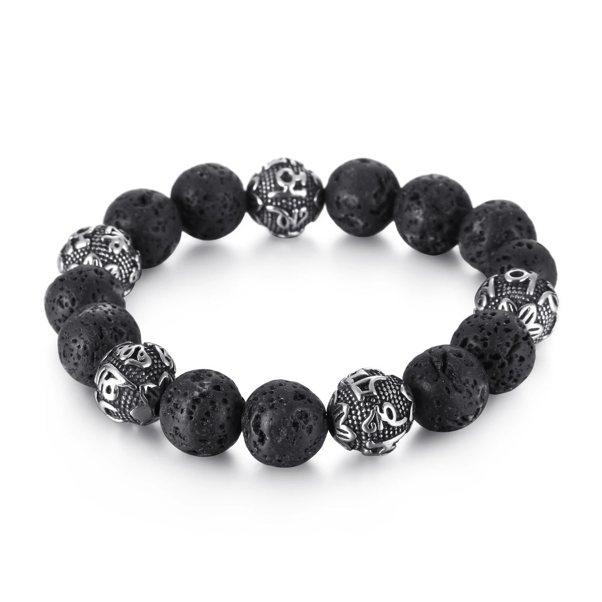 KALEN Fashion Volcanic Rock Beaded Bracelet for Men MegaBDM