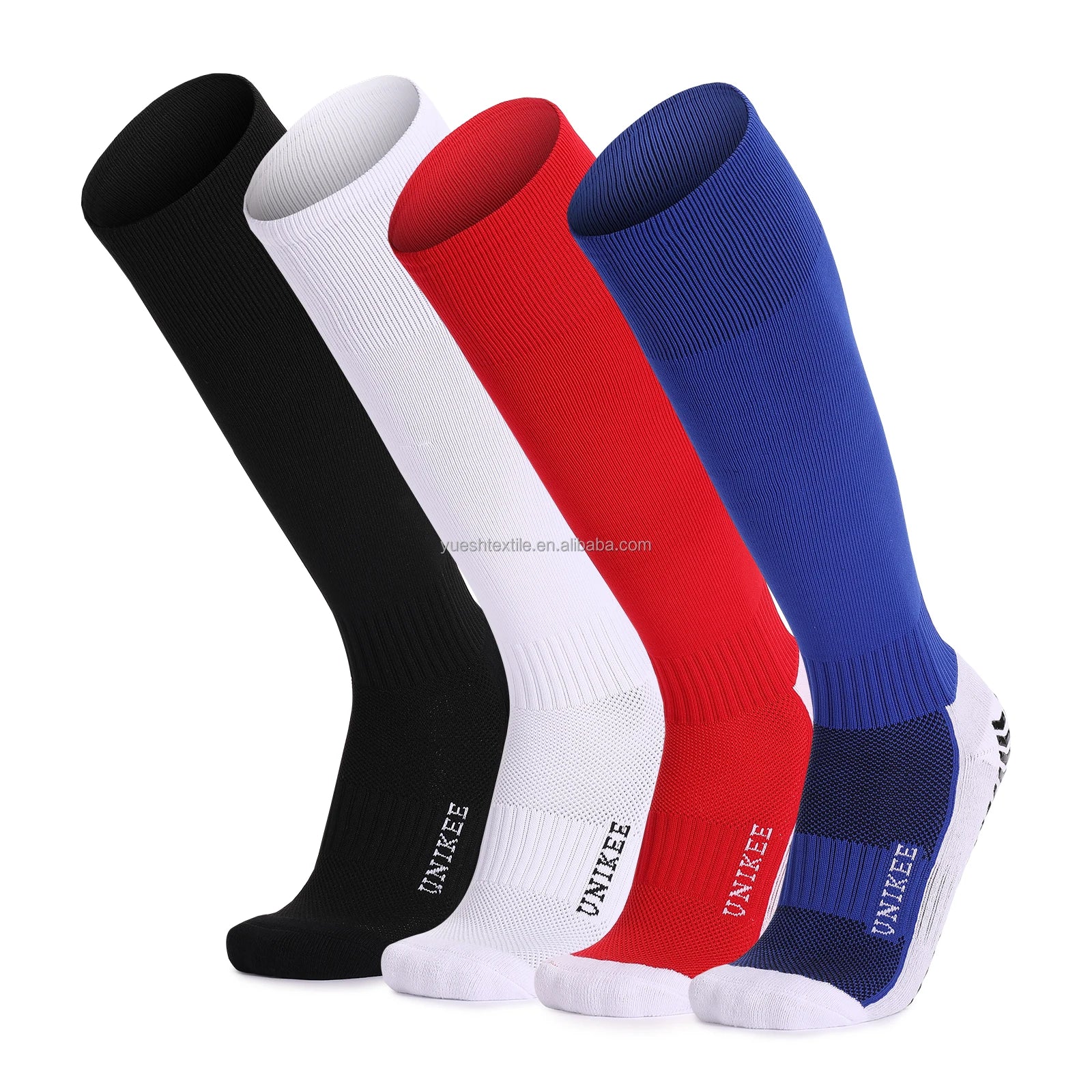 Women and Men Knee High Compression Socks Non Skid Cushion Football Socks