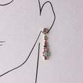 Factory Price Trendy Female Zirconia Stone Earrings Charm Colorful Zircon Small Earrings for Women Wedding Earrings
