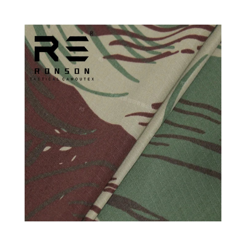 NYCO5050 Rhodesian Ripstop Brushstroke Camouflage Fabric 50%cotton 50%nylon Tactical Fabric