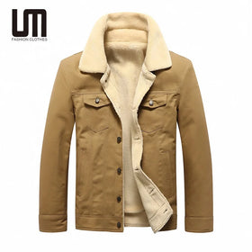 Liu Ming Autumn Winter 2024 New Fashion Men Windproof Warm Thick Fleece Jacket Plus Size Outdoor Coat