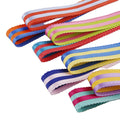 Two-tone Striped Lace Polyester Cotton Webbing Hair Accessories DIY Bow Material Clothing Hat Clips Flower Decoration Ribbon
