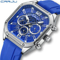 CRRJU Chronograph Mens Watches Sport Watch Luminous Watch for Men Quartz Movement Waterproof 2311