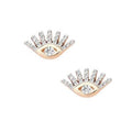LOZRUNV 925 Sterling Silver Cubic Zirconia Fashion Pave Evil Eye Studs Earring Jewelry