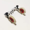 1 Pair White Brush Wheel 66.891.005F 66.020.119F Pressing Paper Brush Wheel Assembly for Heidelberg SM102 CD102