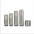 New PETG Face Cream Bottle Electroplating Cap 120ml Pump Head Spray Empty Bottle 50ml Lotion Cosmetic Packaging Material