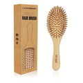 Anti Static Brushes Wood Paddle Massage Bamboo Wooden Comb Hand Held Detangling Hair Brush for Women