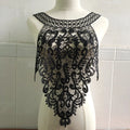 Multi Colors Bodice Hollow Out Floral Water-soluble Embroidery Lace Applique LT2727A