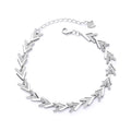 Hot Selling Simple Design Custom Logo Arrow 925 Sterling Silver Bracelet