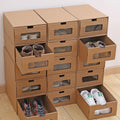 Customized Thickened Drawer Type Decorative Paper Cardboard  Shoe Storage Box with Lids