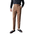 Wholesale Fashion Trend Comfortable Feel Unique Design High Waist Straight Casual Men Suit Pants Waterproof Breathable