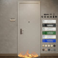 AS Standard Modern Simple Wooden Fireproof Doors 42 Db Soundproof Hotel Apartment Interior 90 Minutes Fire Rated Door