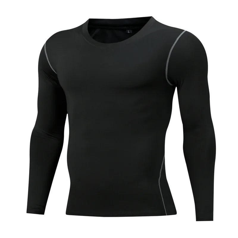 Sports Tight Fitting Long Sleeved Men's Running Training Quick Drying Basketball Fitness Top