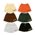 2023 New Solid Mid Men's 100% Polyester Worsted Waterproof Breathable Sport Mesh Shorts with Elastic Waist for Running Jogging