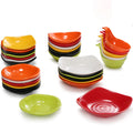 Vintage Colorful Melamine Bulk Sauce Dish Plate Sushi Dipping Dish Plastic Saucer for Business Gifts