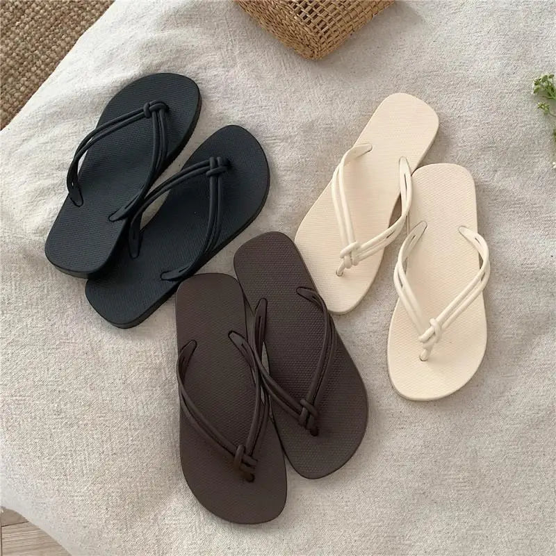 Women's Summer Beach Sandals Soft Comfort PVC Flip Flops Anti-Slippery and Disposable for Indoor and Outdoor Use Wholesale