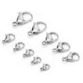 Yiwu Aceon Hand-Polished Stainless Steel Lobster Clasp Various Sizes Wholesale Jewelry Connector for DIY Findings & Components