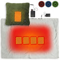Electric USB Heated Throw Heated Pillow Blanket for Winter Portable Europe Style Folded Knitted Travel Outdoor Blanket