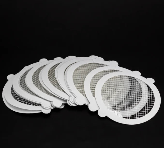 25pcs/pack Disposable Shower Drain Hair Catchers Mesh Stickers Hair Catcher Sticker for Shower Drain Bathtub Bathroom Kitchen