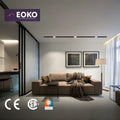EOKO Tempered Glass Hotel Aluminium Kitchen Villa Triple Action Narrow Side Sliding Door