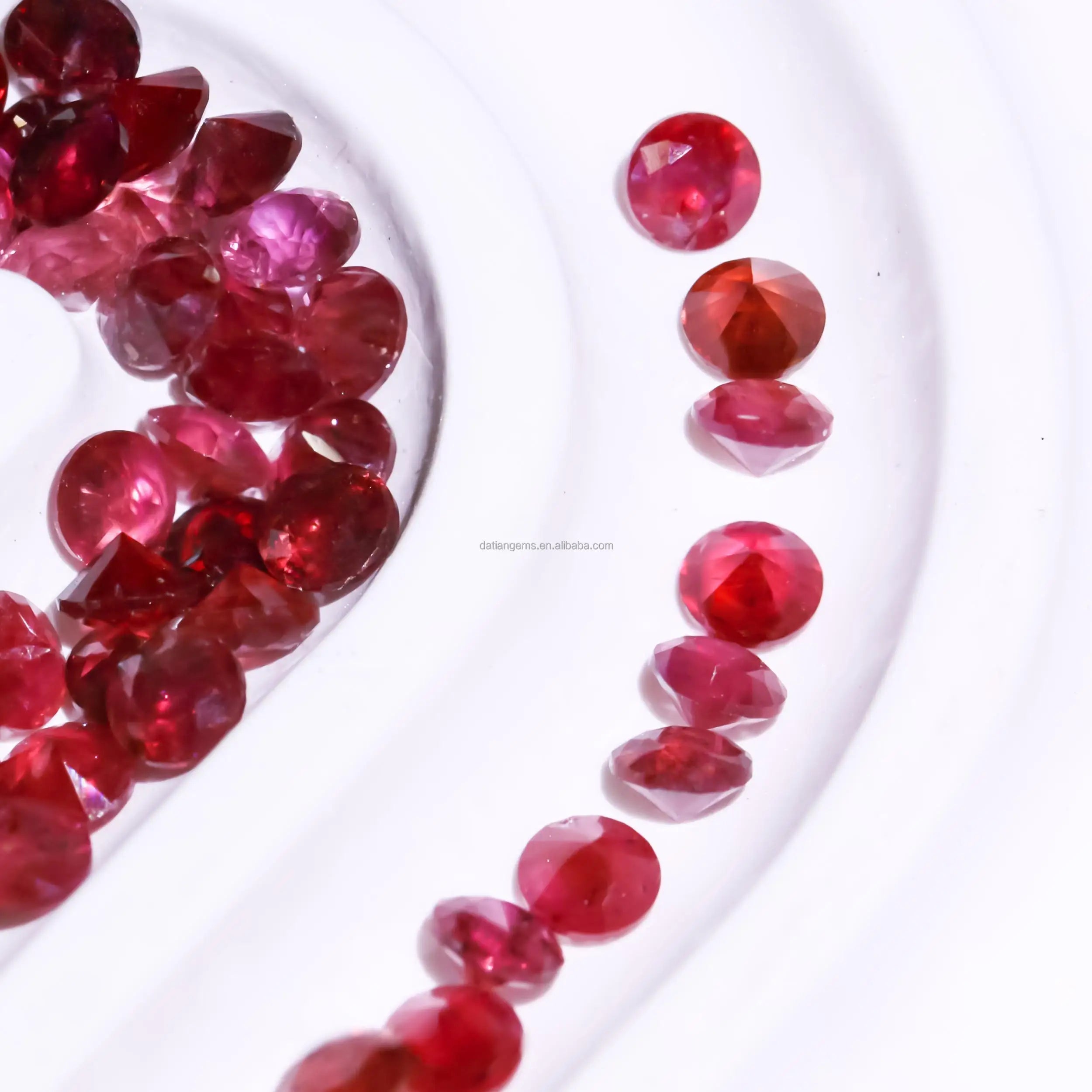 AssistantStone Factory Sell Quality AB Ruby Cut 2.1~2.4mm Natural Loose Stone Pigeon Red Ruby Tanzania Myanmar Datian Brand
